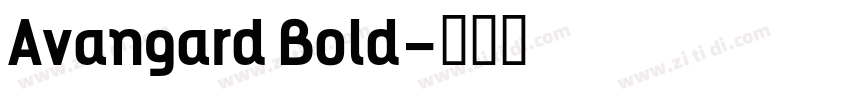 Avangard Bold字体转换